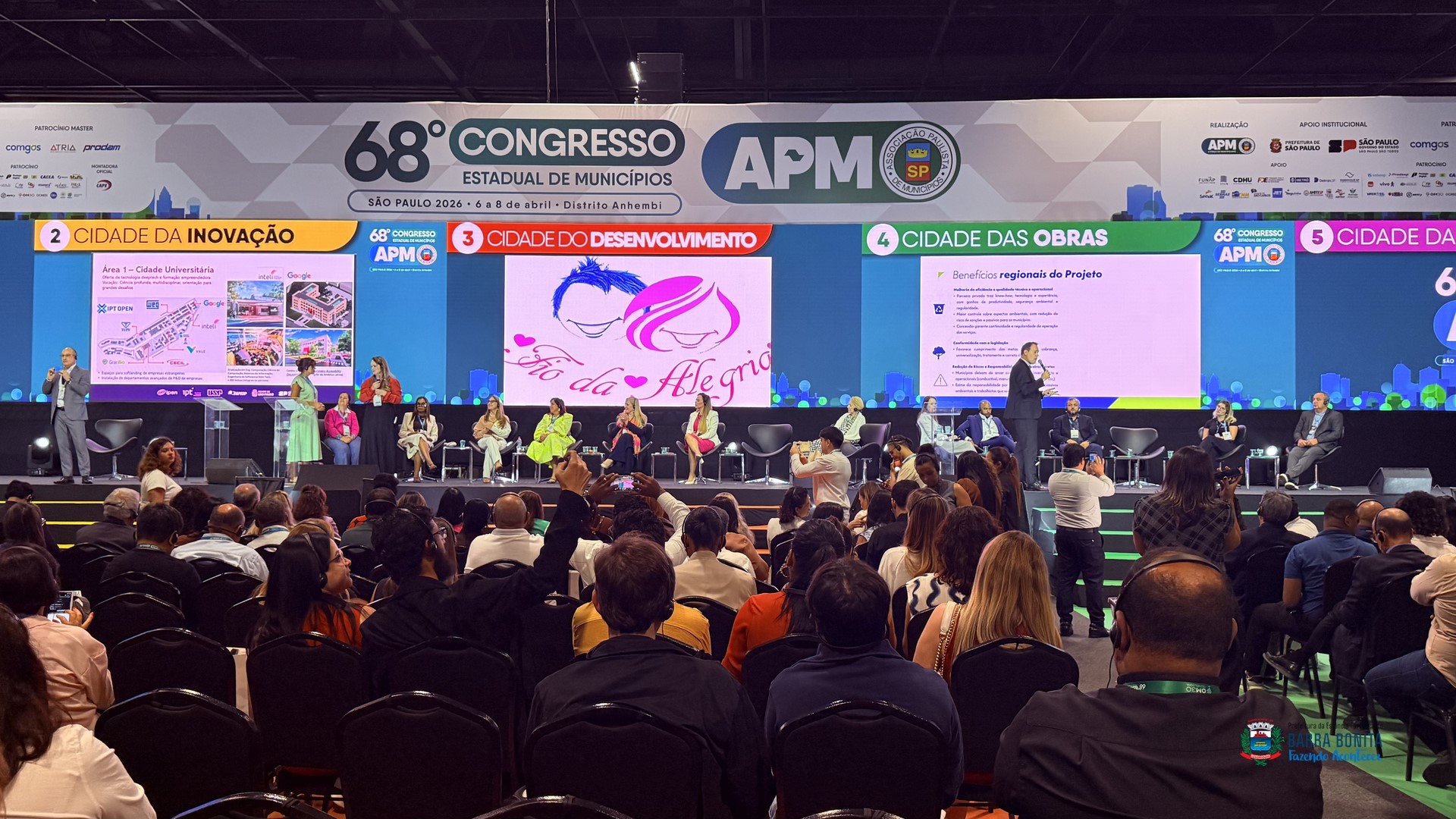 BARRA BONITA MARCA PRESENÇA NO MAIOR CONGRESSO MUNICIPALISTA DA AMÉRICA LATINA