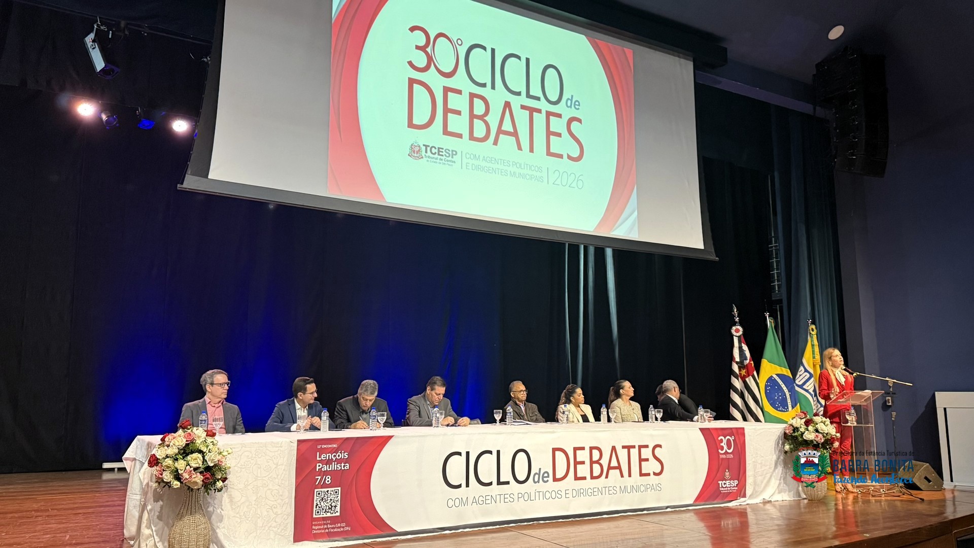 PREFEITURA DE BARRA BONITA PARTICIPA DE CICLO DE DEBATES DO TRIBUNAL DE CONTAS EM LENÇÓIS PAULISTA