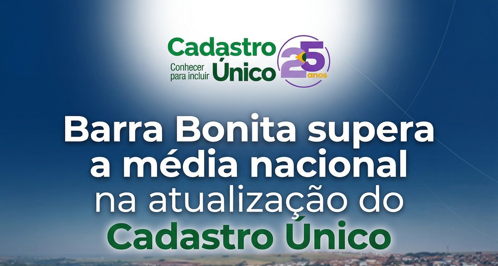 BARRA BONITA SUPERA MÉDIA NACIONAL NO CADÚNICO COM 89,6% DE ATUALIZAÇÃO CADASTRAL