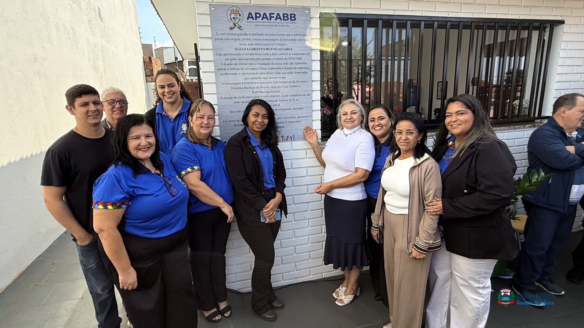 GRATIDÃO QUE SE TRANSFORMA EM LEGADO: APAFABB HOMENAGEIA DOADORA DE SUA SEDE