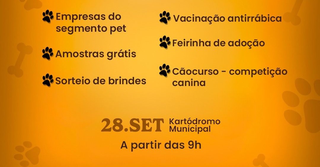 VEM AÍ UM DOMINGO MAIS QUE ESPECIAL PARA TUTORES E PETS