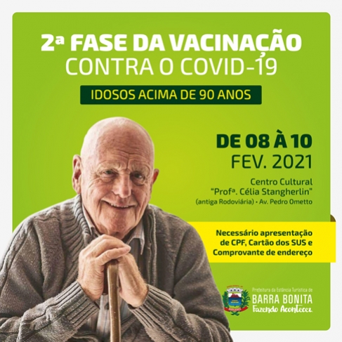 SEGUNDA FASE DA VACINAÇÃO CONTRA A COVID-19