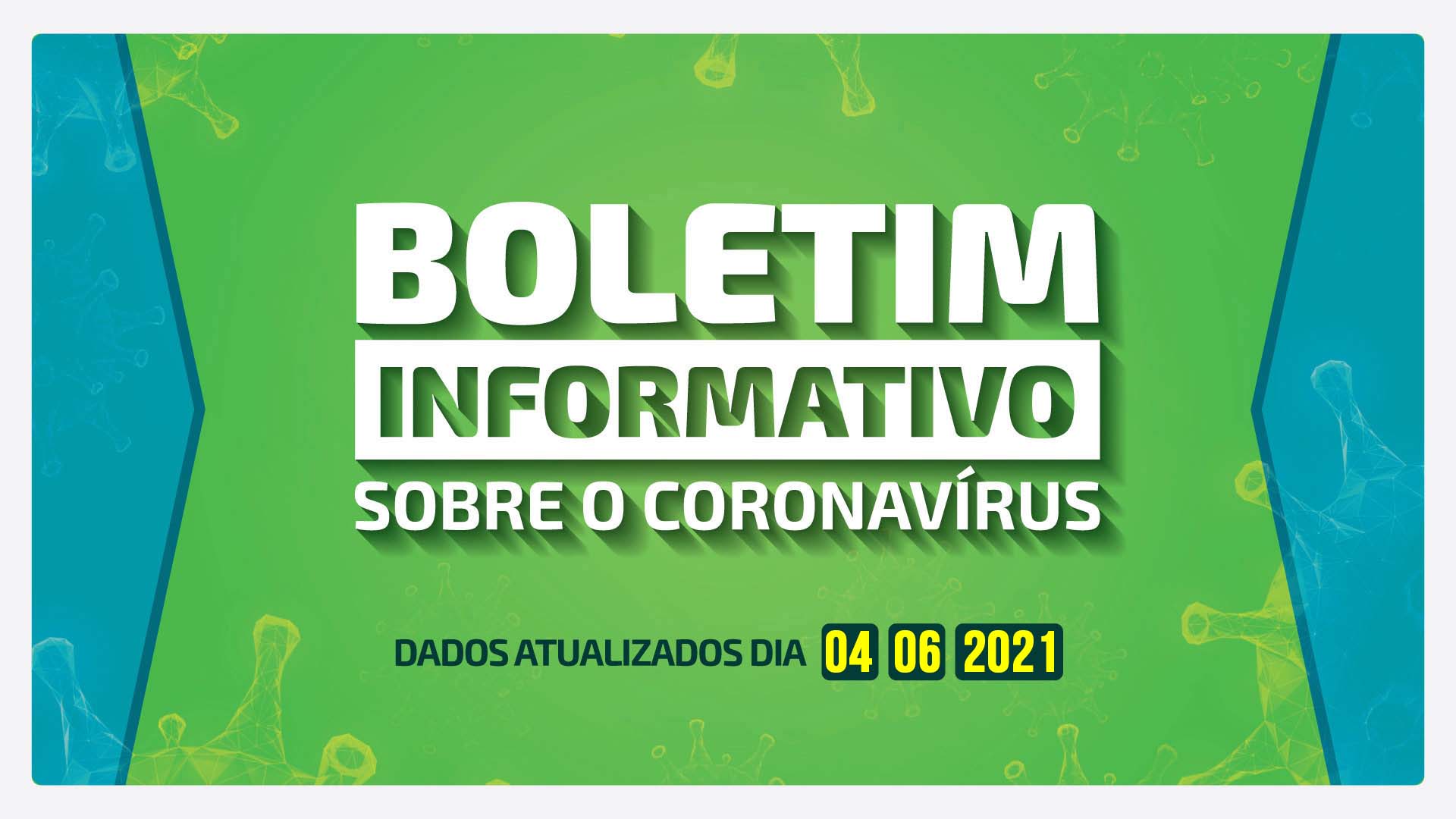BOLETIM DIÁRIO CORONAVÍRUS - 04/06/2021