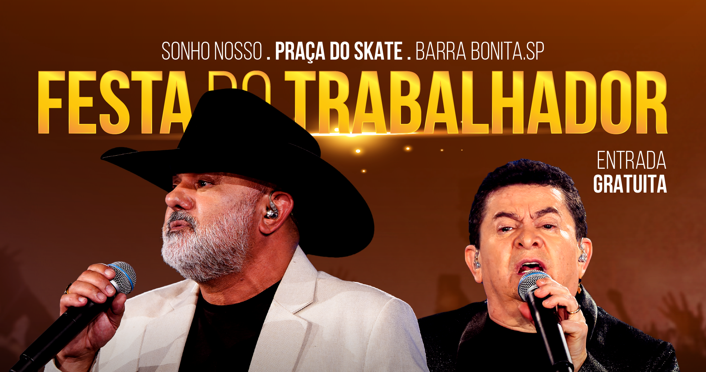 PRIMEIRO DE MAIO TERÁ SHOW COM RIO NEGRO & SOLIMÕES NA FESTA DO TRABALHADOR DE BARRA BONITA