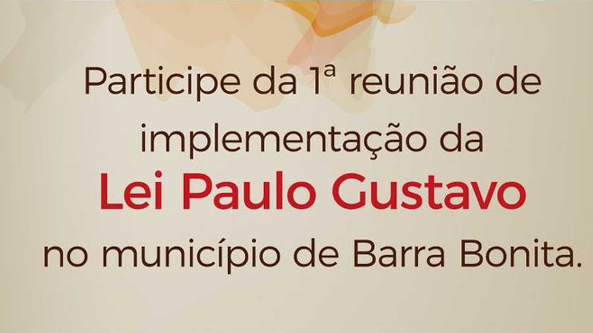 REUNIÃO PÚBLICA SOBRE A IMPLEMENTAÇÃO DA LEI PAULO GUSTAVO