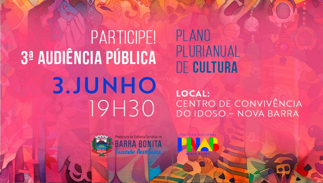 CULTURA EM MOVIMENTO: VEM PRA 3ª AUDIÊNCIA PÚBLICA PNAB 2025! CULTURA EM MOVIMENTO: VEM PRA 3ª AUDIÊNCIA PÚBLICA PNAB 2025!