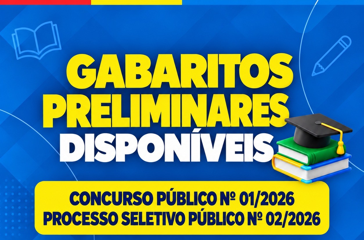 PREFEITURA DE BARRA BONITA DIVULGA GABARITOS DO CONCURSO PÚBLICO E DO PROCESSO SELETIVO DE 2026