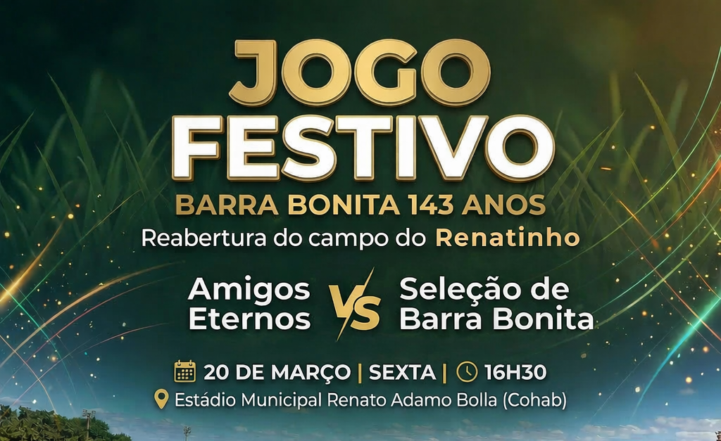 REABERTURA DO RENATINHO TERÁ JOGO FESTIVO COM EX-JOGADORES PROFISSIONAIS