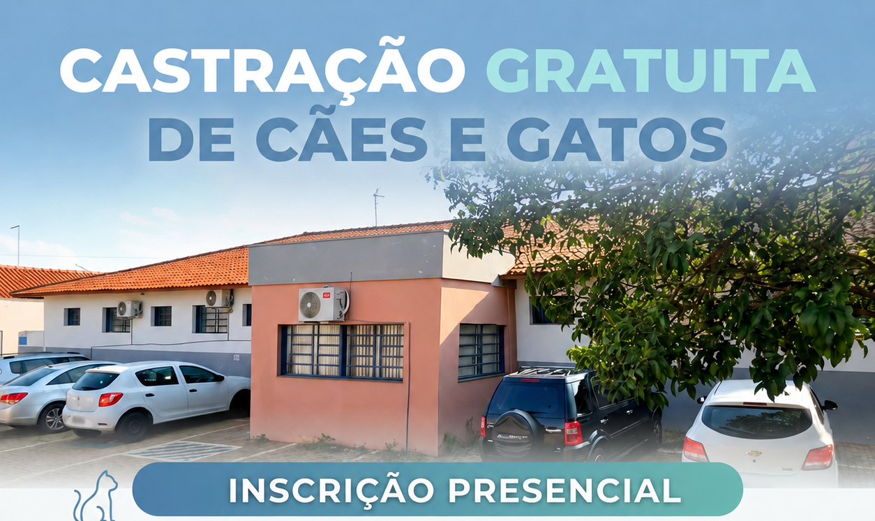 TUTORES, FIQUEM ATENTOS: NOVO CADASTRO PARA CASTRAÇÃO GRATUITA