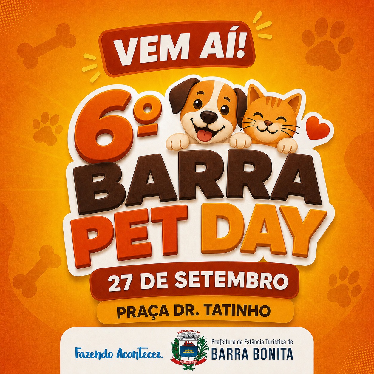 VEM AÍ O 6º BARRA PET DAY