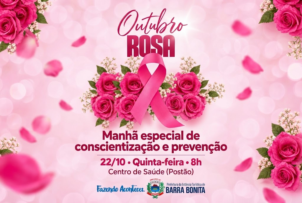 OUTUBRO ROSA: CENTRO DE SAÚDE PROMOVE MANHÃ ESPECIAL DE CONSCIENTIZAÇÃO E PREVENÇÃO