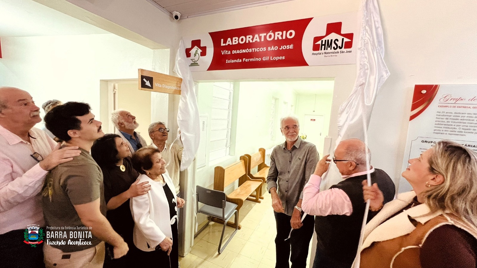 HOSPITAL SÃO JOSÉ INAUGURA LABORATÓRIO PRÓPRIO E PRESTA HOMENAGEM À SRA. IOLANDA GIL E AO GRUPO DE VOLUNTÁRIAS